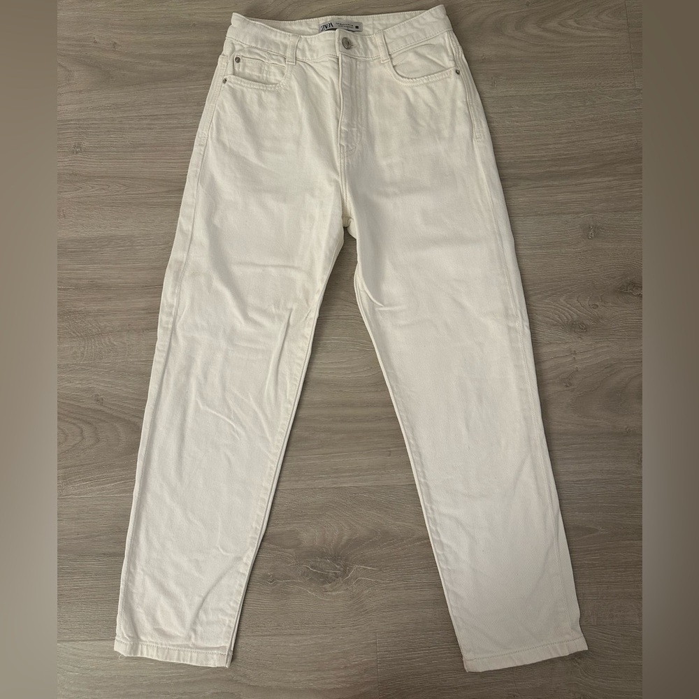 Zara white jeans
